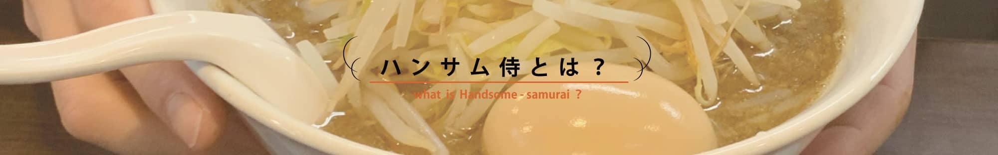 ハンサム侍とは？ what is handsome-samura?